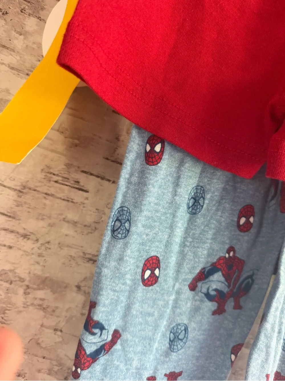 Boys Marvel Spider-Man Blue and Red Kids 3 Piece Pajama Set